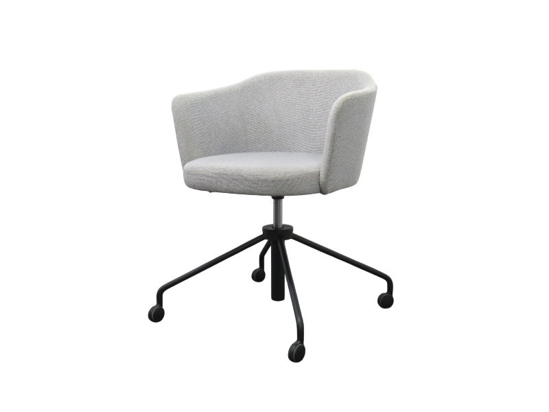 【中古】コーデ コクヨ ミーティングチェア 張りぐるみタイプ ソフトグレー 中古オフィスチェア R4363