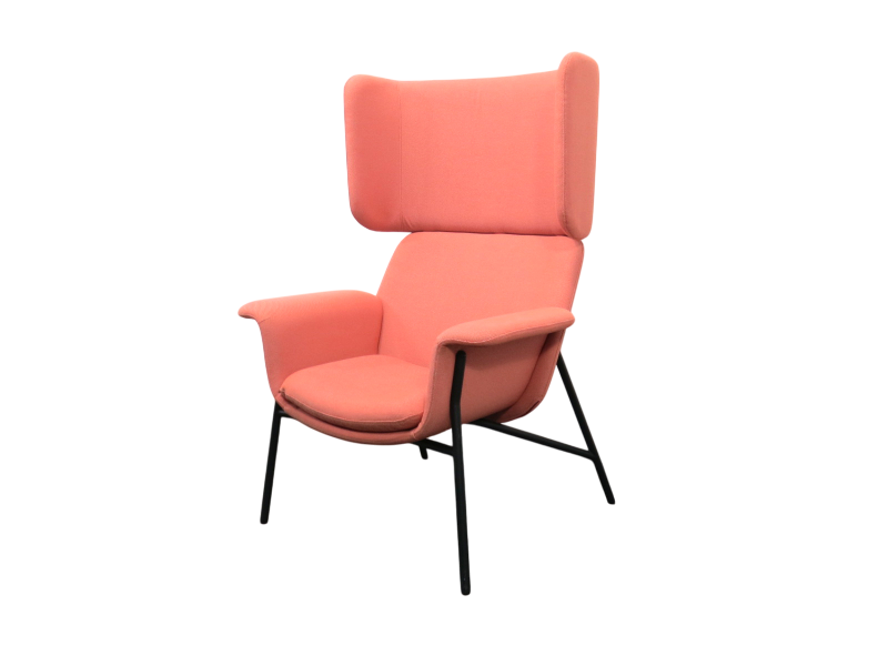 【中古】Notion/ノーション コクヨ 多目的・ミーティングチェア コーラルオレンジ 中古オフィスチェア Y4731