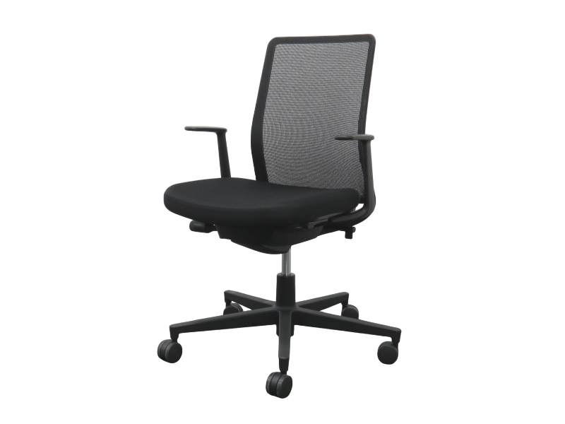 【中古】モネット コクヨ 固定肘 C03S-1-BK1 中古オフィスチェア R4744