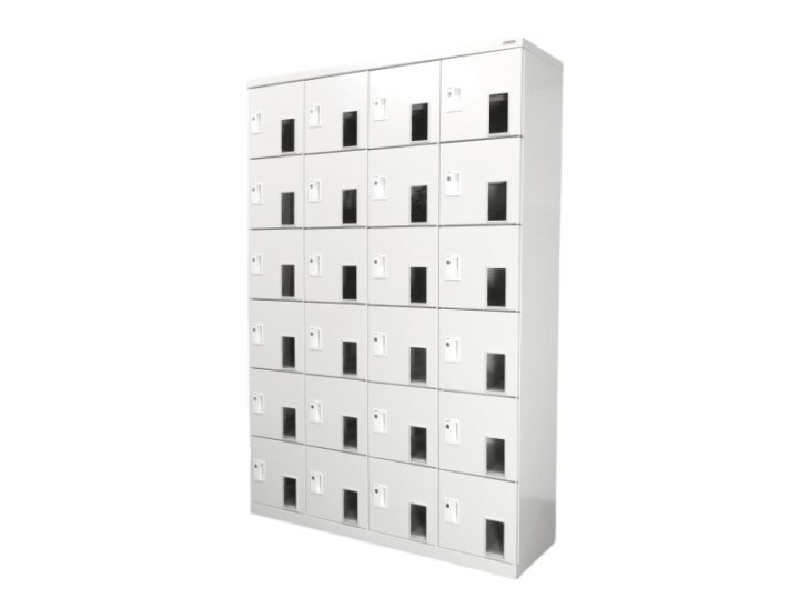 【中古】MFシリーズ ライオン 24人用ロッカー WKB46-24HK 中古オフィス家具 R4760