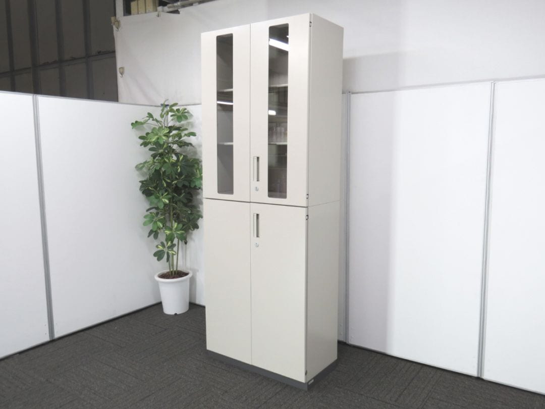 【中古】NSシリーズ コクヨ 両開き上下書庫 中古オフィス家具 S4766