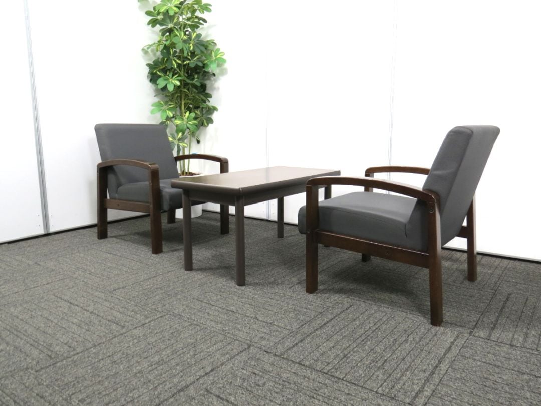 【中古】サリバン2 コクヨ 応接3点セット 中古オフィス家具 S4772