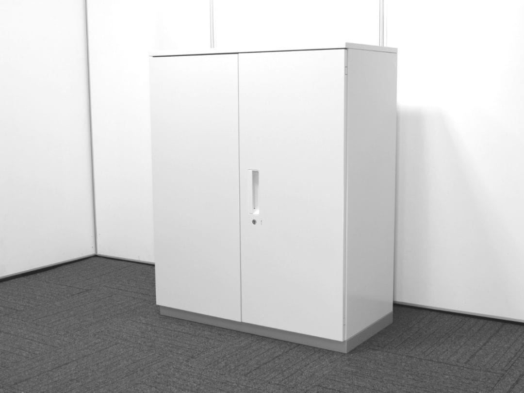 【中古】L6 プラス 両開き書庫 3列5段クリスタルトレイ付 中古オフィス家具 S4780