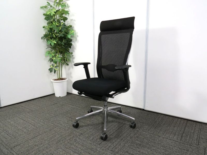 【中古】フォスターチェア コクヨ エクストラハイバック 可動肘 ランバーサポート 中古オフィス家具 R4814
