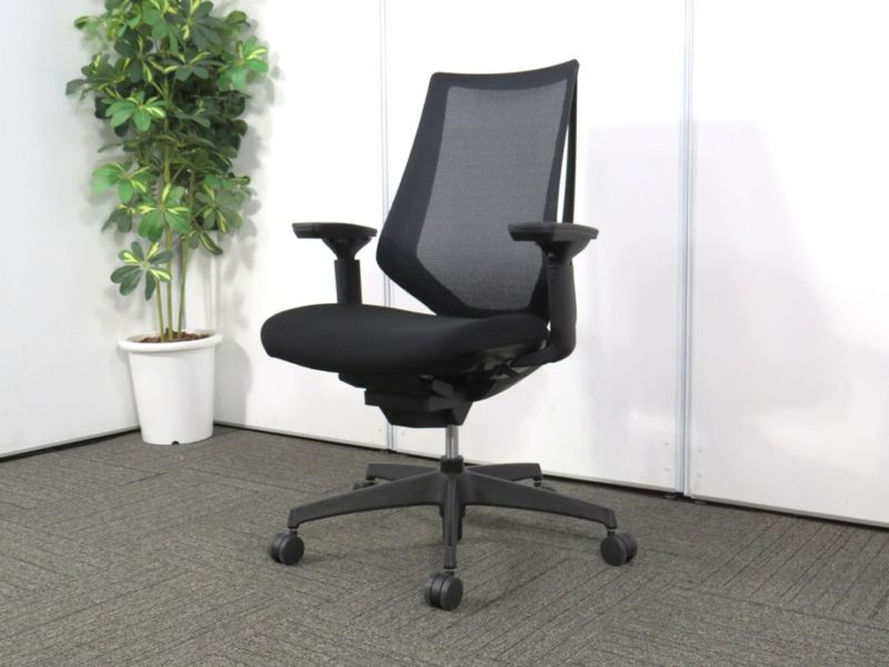 【中古】デュオラチェア コクヨ 可動肘 メッシュ 22年製 CRSG3000E6N 中古オフィス家具 Y4822