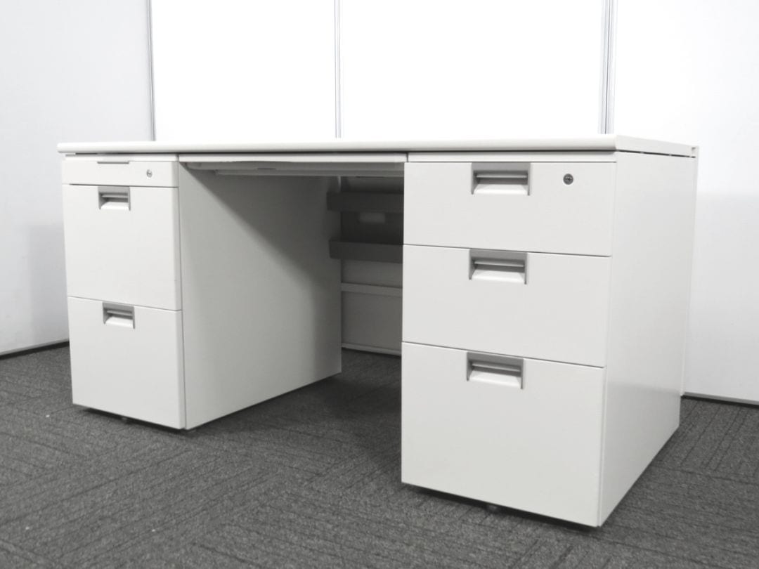 【中古】CX イトーキ W1400 両袖机 W9 中古オフィス家具 S4832