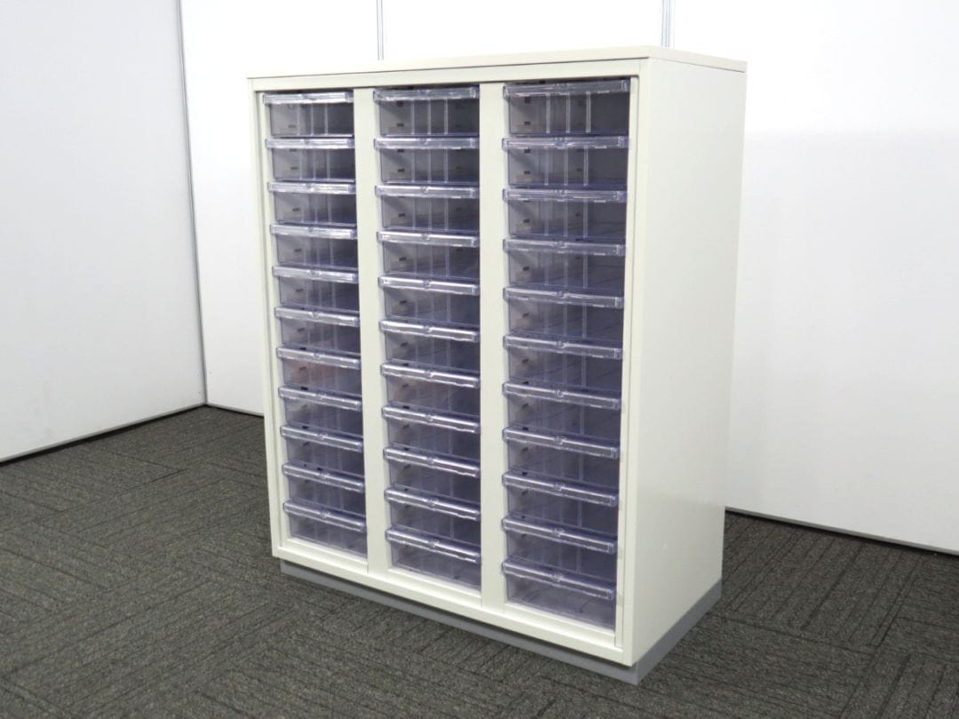 【中古】クリアケースキャビネット プラス A4深型3列11段 RE-105KA-FTN 中古オフィス家具 R4841