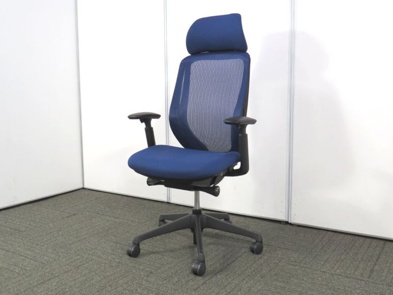 【中古】シルフィーチェア オカムラ 可動肘 ヘッドレスト C68AXR-FMP3 中古オフィス家具 R4884R