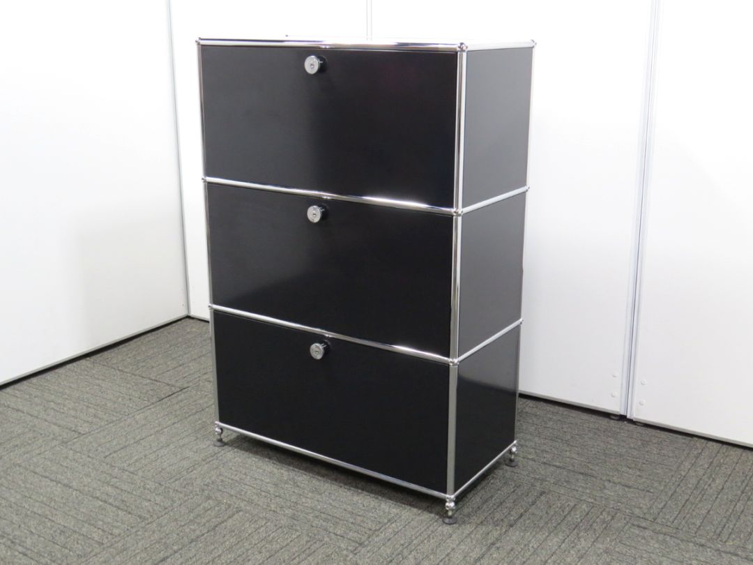 【中古】ハラーシステム USMモジュラーファニチャー 1列3段 中古オフィス家具 R4892