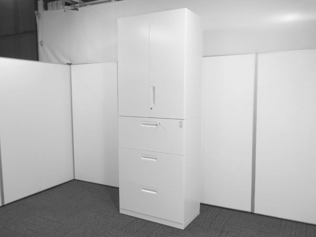 【中古】エディア コクヨ 両開き+3段ラテラル書庫 W800 中古オフィス家具 S4907