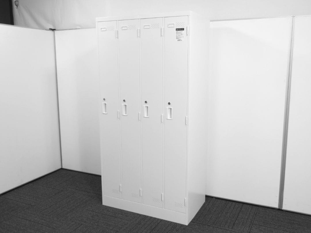 【中古】LKロッカー コクヨ 4人用 LK-N4SAWE 中古オフィス家具 S4910