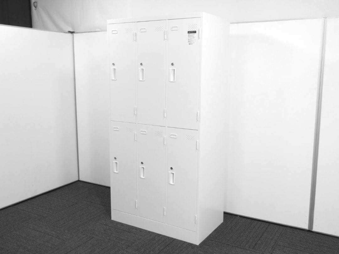 【中古】LKロッカー コクヨ 6人用 LK-N6SAWE 中古オフィス家具 S4911