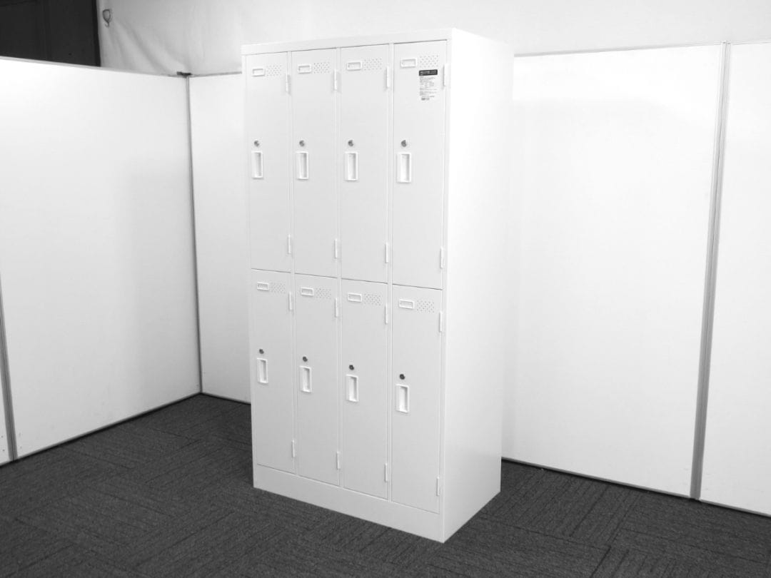 【中古】LKロッカー コクヨ 8人用 LK-N8SAWE 中古オフィス家具 S4912