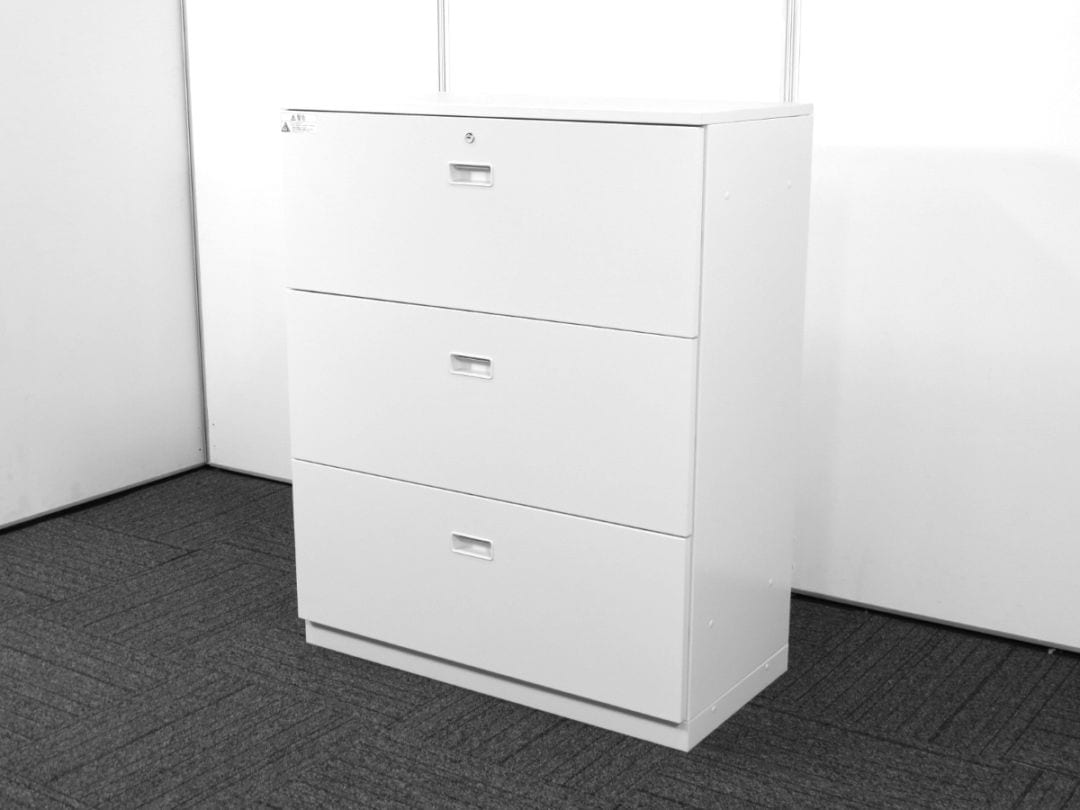 【中古】シンラインキャビネット イトーキ 天板付き3段ラテラル書庫 22年製 W9 中古オフィス家具 S4997