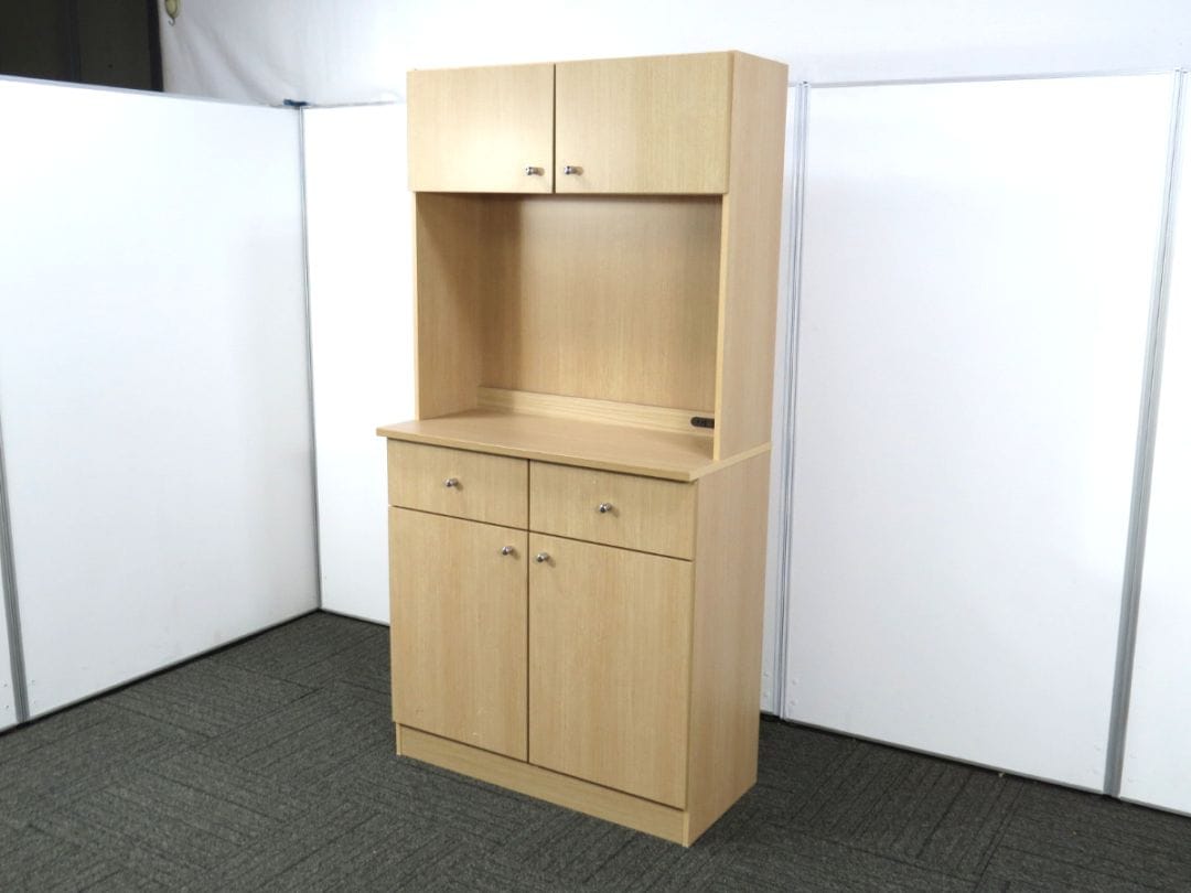 【中古】木製キッチンキャビネット イトーキ HAKP-9AWNU-98 HAKP-9AWNL-98 中古オフィス家具 S5002