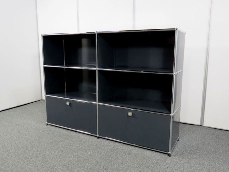 中古】ハラーシステム USMモジュラーファニチャー 2列3段 ドロップ