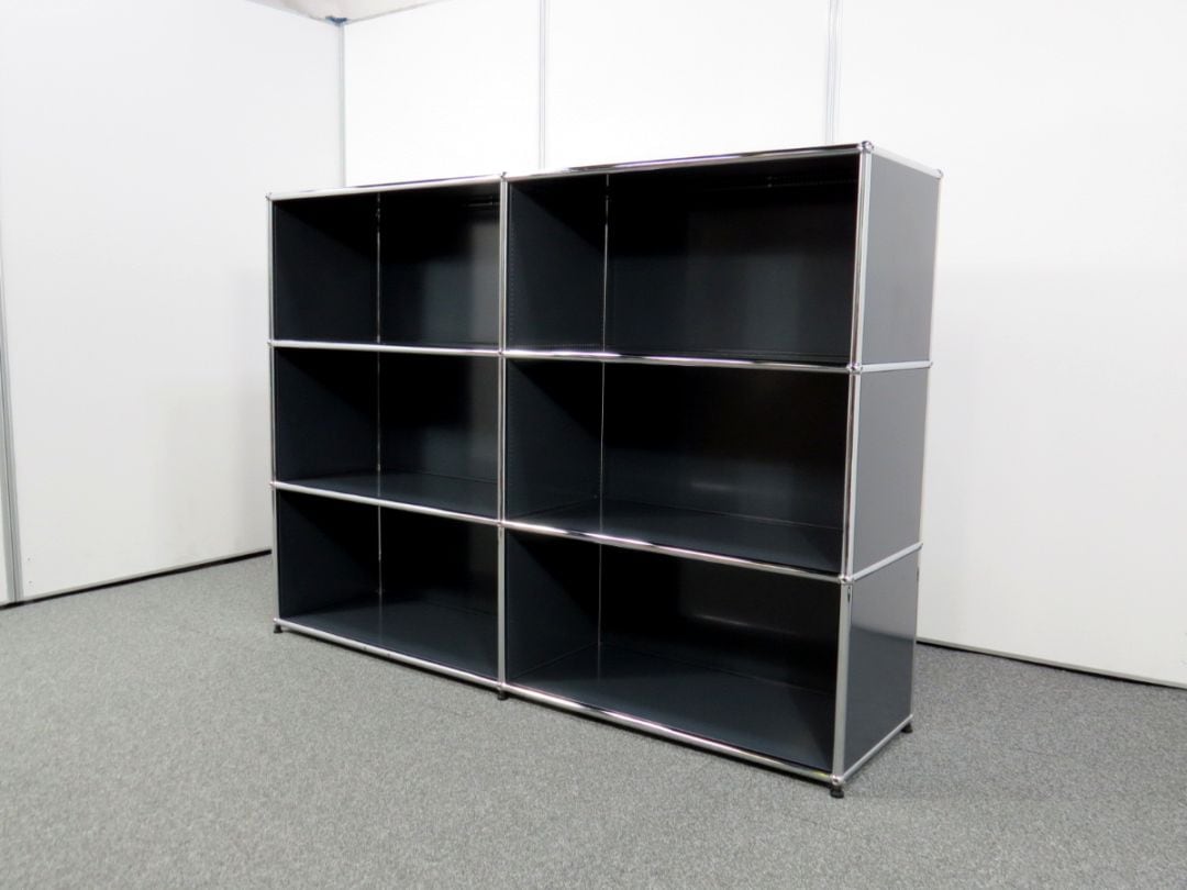中古】ハラーシステム USMモジュラーファニチャー 2列3段 オープン