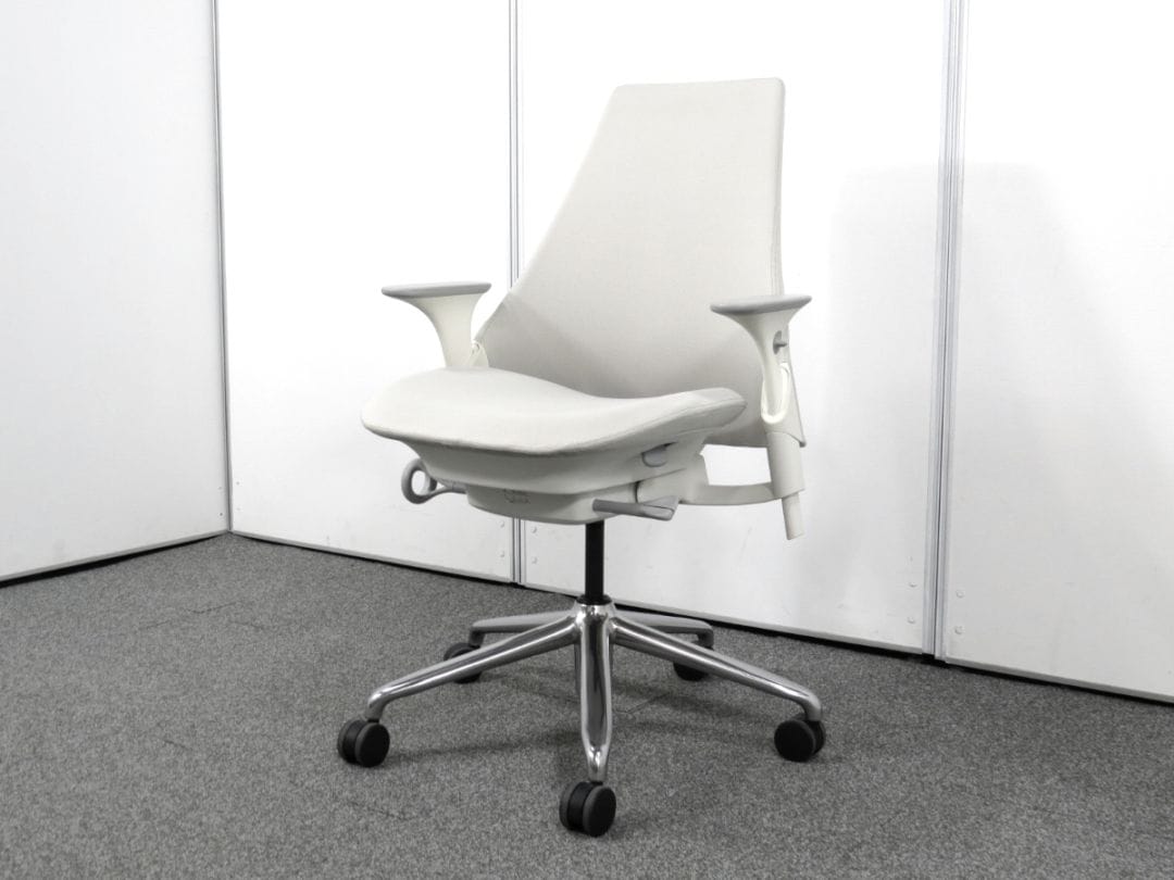 【中古】セイルチェア ハーマンミラー アプホルスターバック アジャスタブルアーム ポリッシュ脚 AS1YC23HA-0073 N267BB639101 中古オフィス家具 R5096R