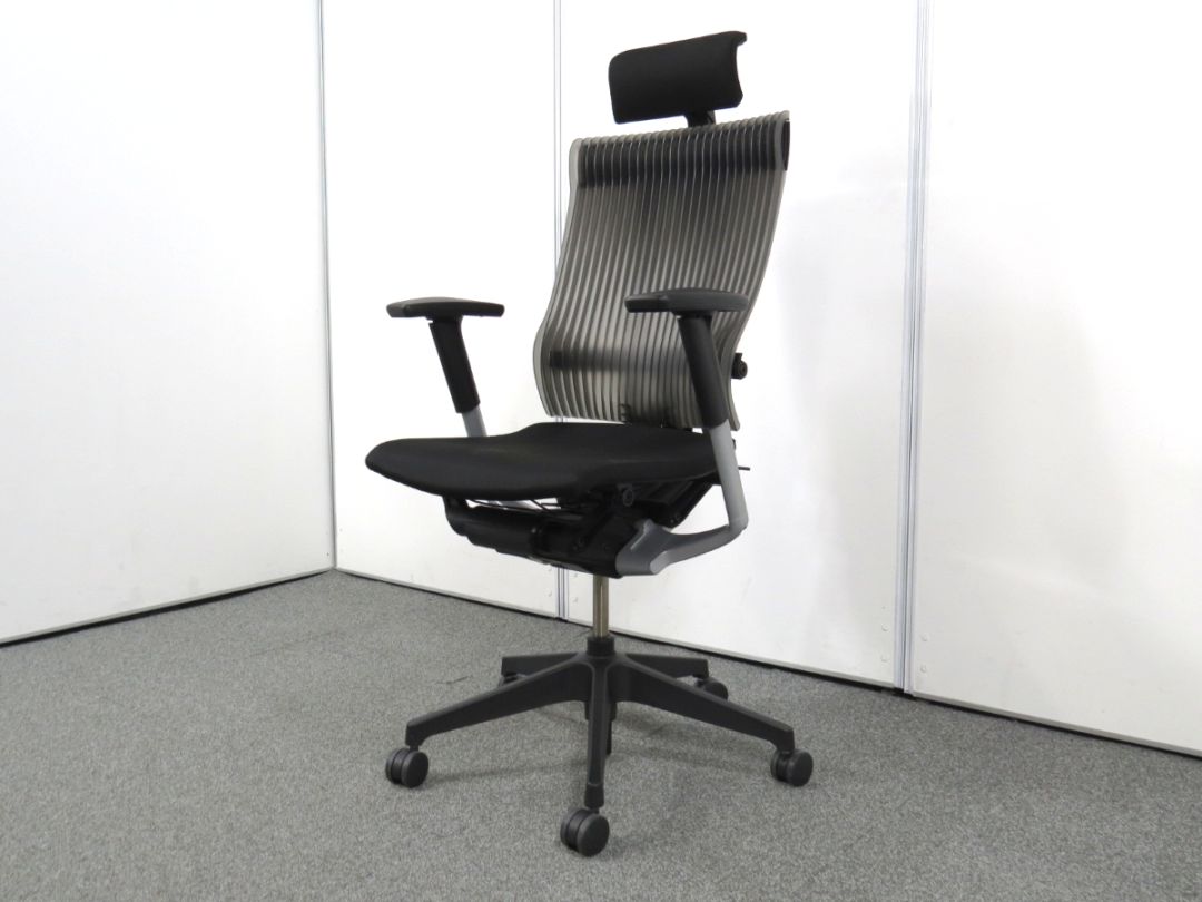 中古】スピーナチェア イトーキ ヘッドレスト アジャスタブルアーム KE