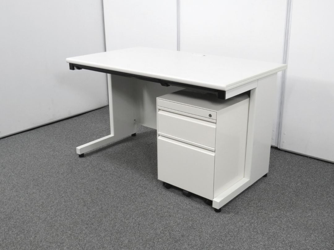 中古】平机+ワゴンセット プラス フラットライン W1200 中古オフィス家具