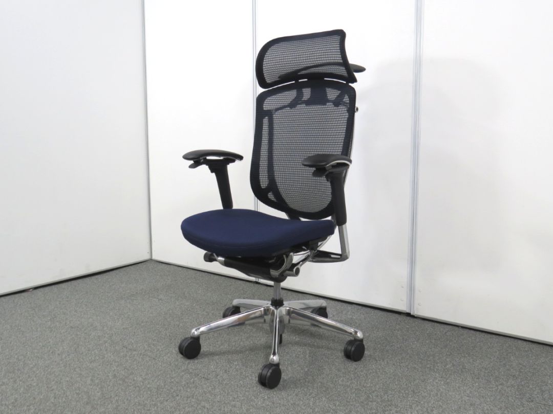 中古】コンテッサセコンダ オカムラ エクストラハイバック 大型固定