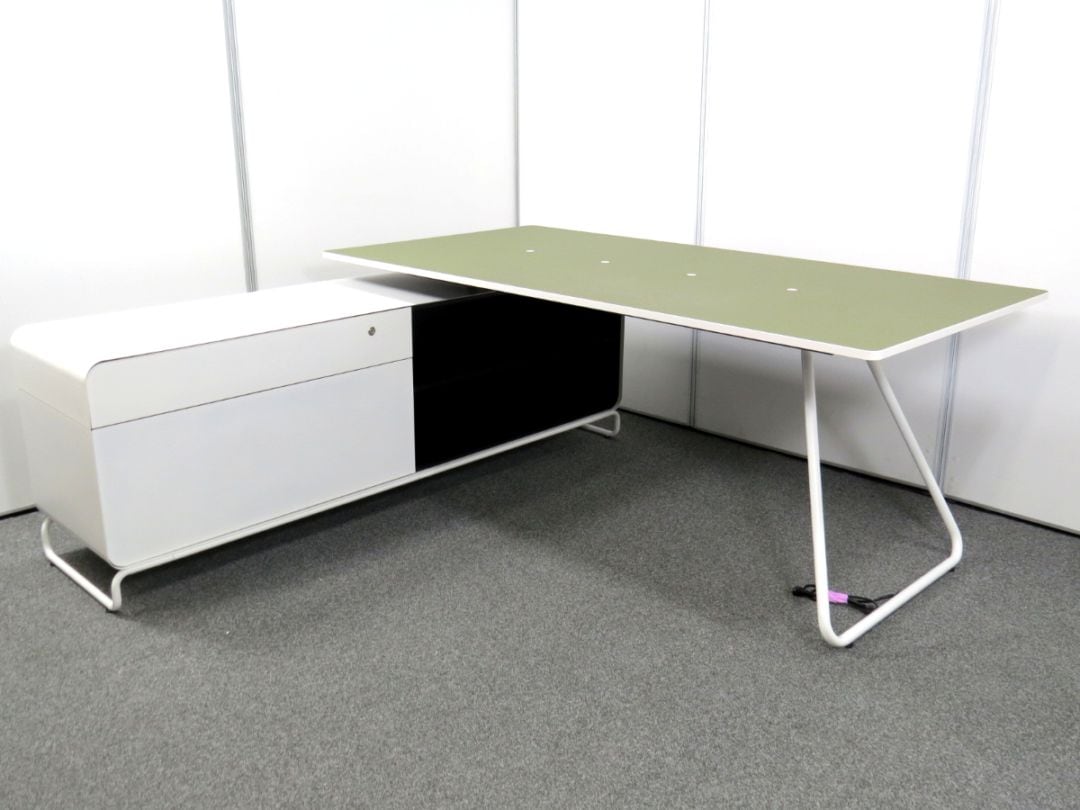【中古】i+/アイプラスシリーズ イトーキ 左クレデンザタイプ パーソナルデスク 中古オフィス家具 S5206