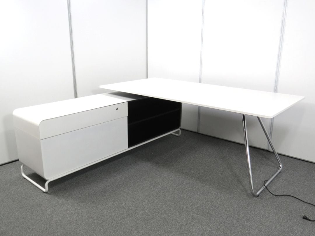 【中古】i+/アイプラスシリーズ イトーキ 左クレデンザタイプ パーソナルデスク 中古オフィス家具 S5207
