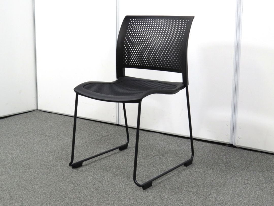 【中古】Spline/スプライン コクヨ スタッキングチェア 25年製 K11-B34-BKE61 中古オフィス家具 S5221R