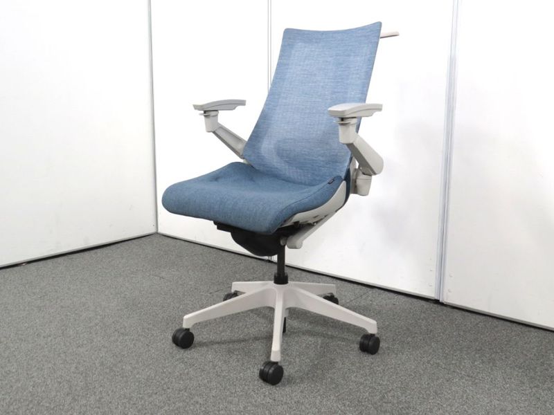 【中古】アクトチェア イトーキ 4Dリンクアーム ランバーサポート ハンガー KG-457JE-GNB4 中古オフィス家具 R5243