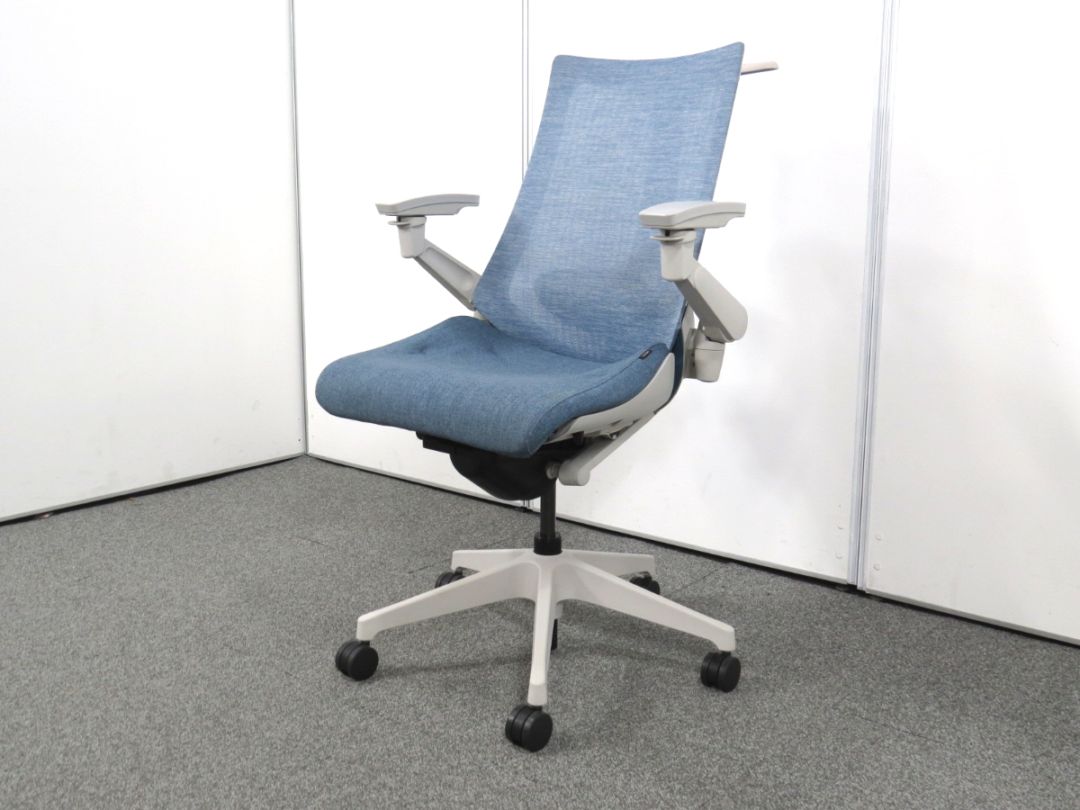 【中古】アクトチェア イトーキ 4Dリンクアーム ランバーサポート ハンガー KG-457JE-GNB4 中古オフィス家具 R5243