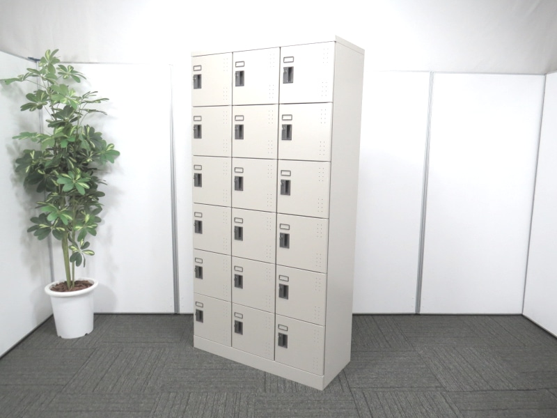 中古】コクヨ スクールロッカーシリーズ 18人用 中古オフィス家具