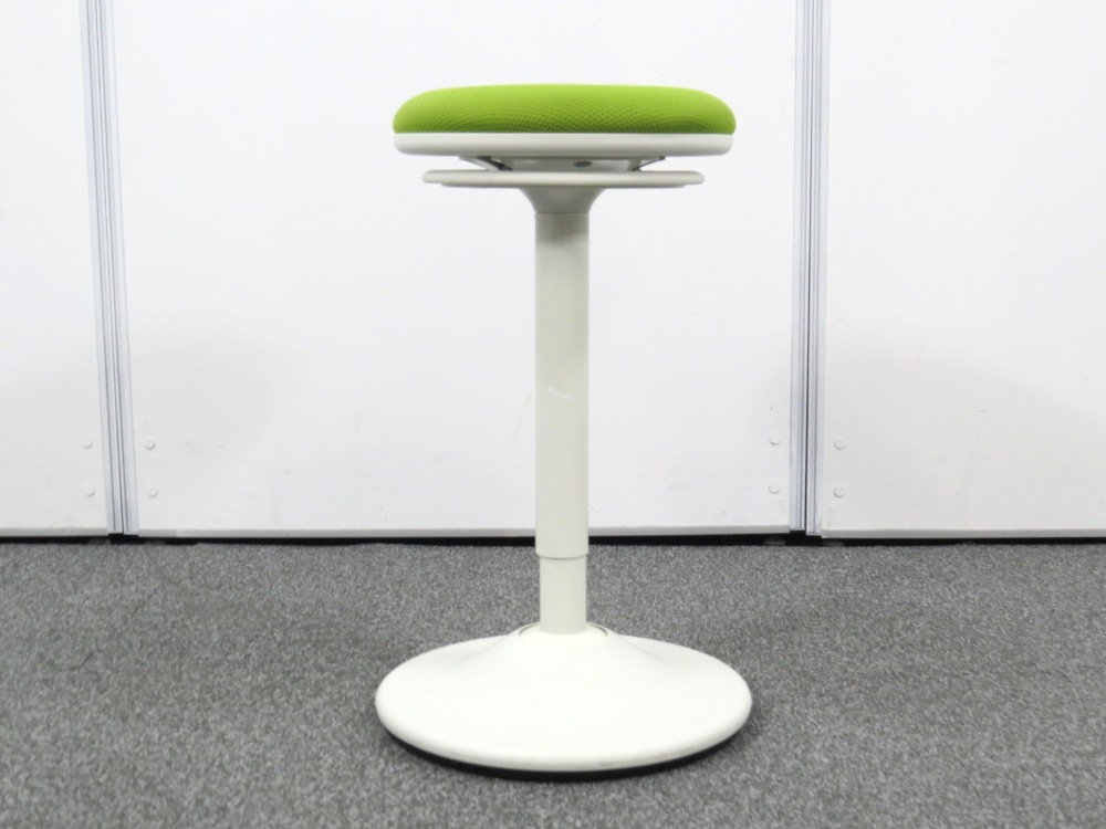 中古】ピルエットチェア オカムラ パーチングスツール ホワイトシェル