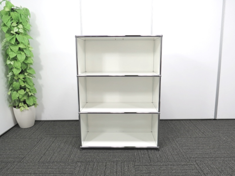 ハラーシステム USMモジュラーファニチャー 1列3段 ピュアホワイト