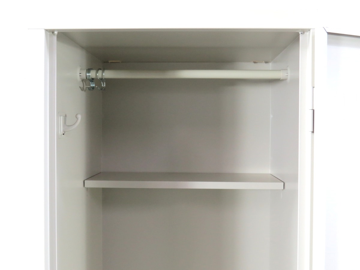 中古】 掃除道具入れ 生興 掃除用ロッカー SWA-455 ニューグレー 中古