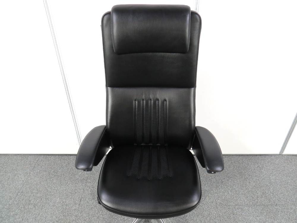 中古】オカムラ Legenda/レジェンダチェア 革張り CR57SR-P676 中古