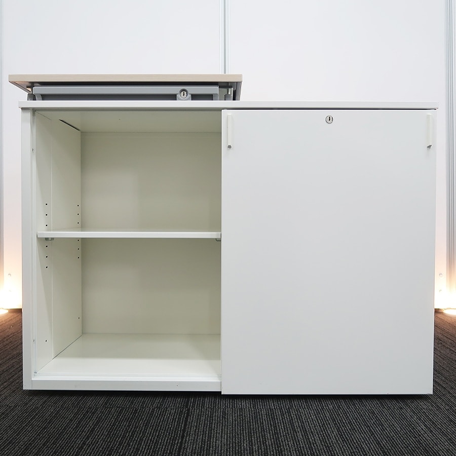 okamura オカムラ　デスク　引き出し　オフィス家具　キャビネット　収納 組立設置込】オカムラ スチール収納VILLAGE ラテラル