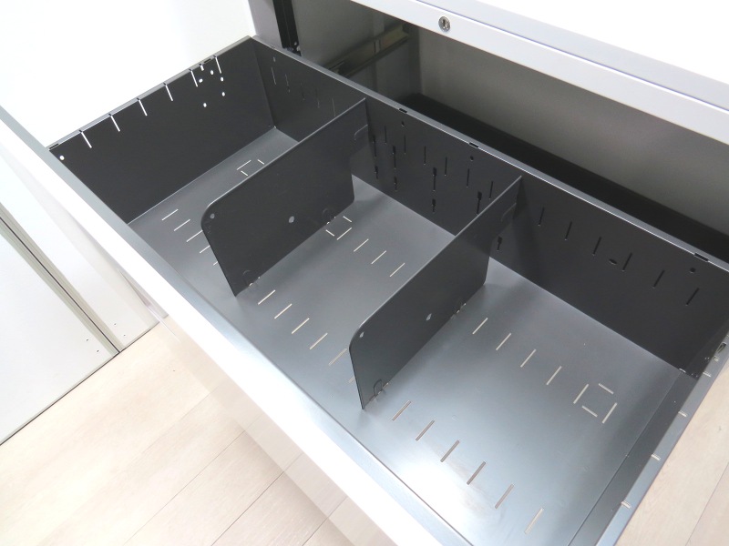 オカムラ/レクトライン、オープン+3段ラテラル書庫
