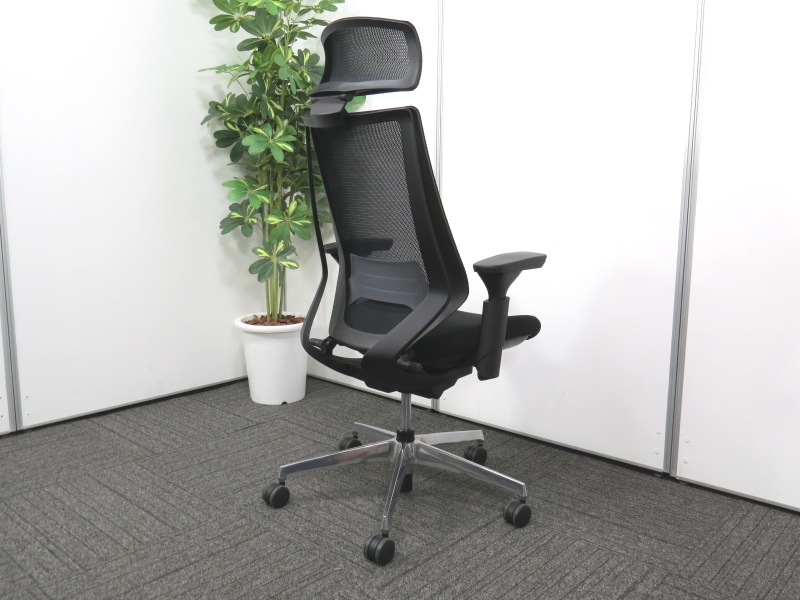 KOKUYO オフィスチェア CRS-G3000E1 ヘッドレスト付 デュオラ メッシュ CRS-G3000E6 コクヨ（KOKUYO） - 中古オフィス家具