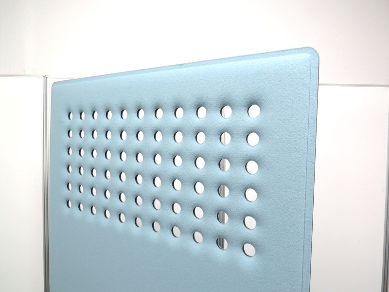 中古】オカムラ ライブスパーテーション 丸穴模様 中古オフィス家具