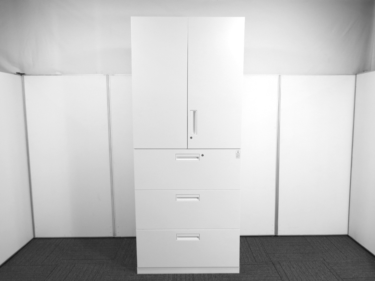 中古】エディア コクヨ 両開き+3段ラテラル書庫 中古オフィス家具