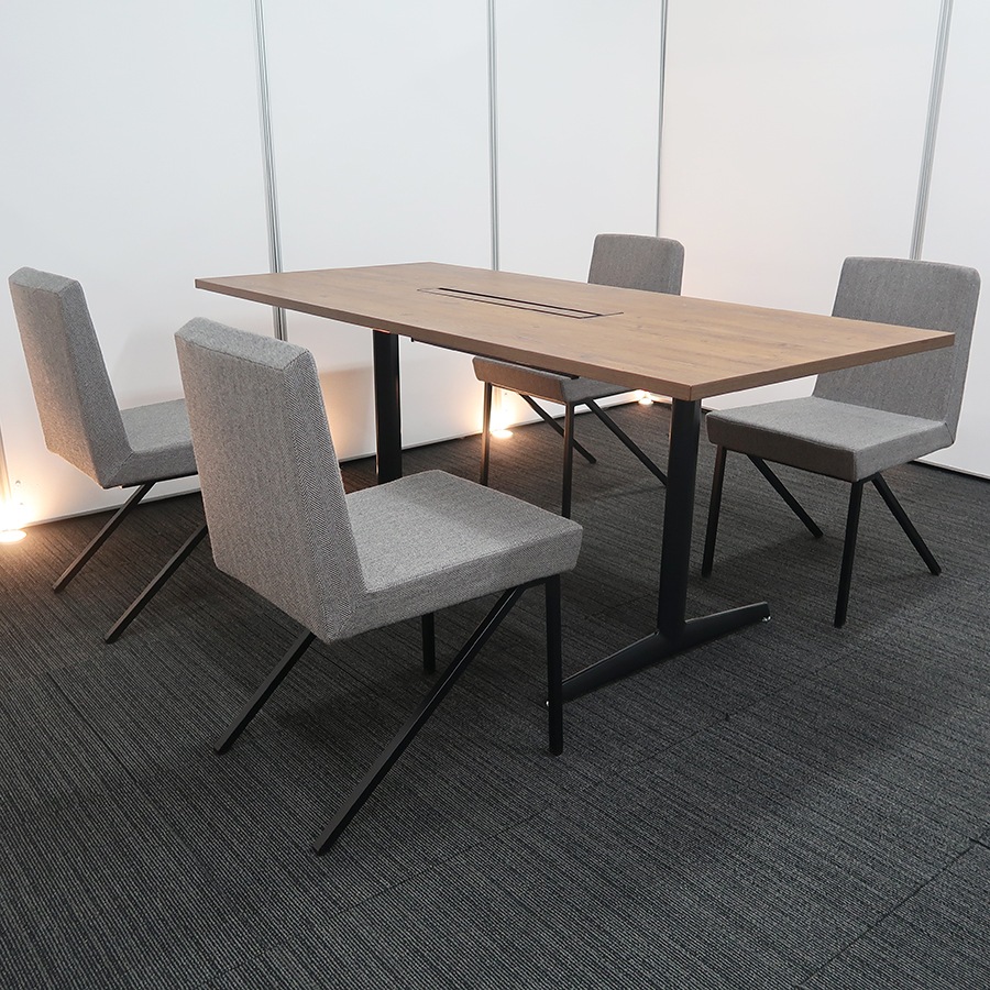 会議テーブル+チェア④脚セット】【応接】【会議】【ミーティング