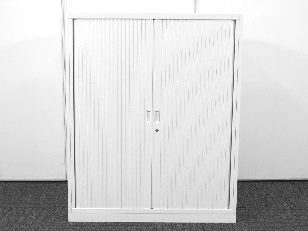 中古】レクトライン オカムラ シャッター引き違い書庫 中古オフィス家具