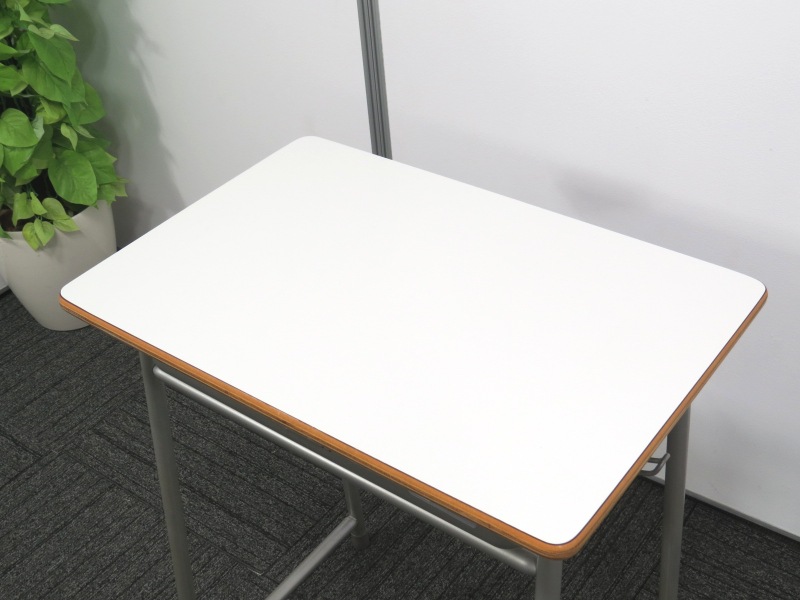 中古】ホウトク 学習デスク1号 ホワイト天板 中古オフィス家具