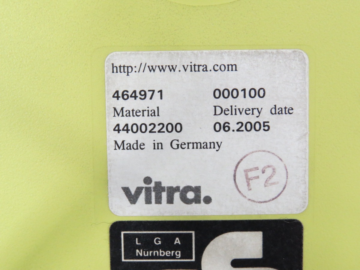 中古】イームズ サイドシェルチェア Vitra/ヴィトラ イエロー系 中古