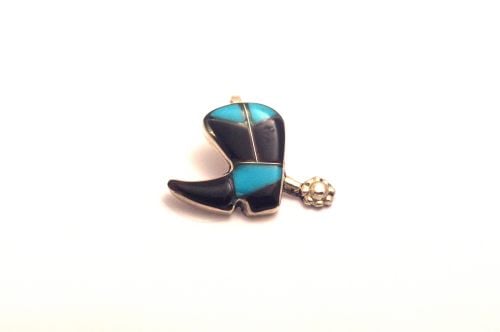 ZUNI ズニ　ハンドメイド　ターコイズ　ブローチ ZUNI ズニ ハンドメイド ターコイズ ブローチ
