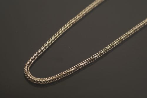 ナバホネックレス スティーブ・アルビゾ作 《マネーチェーン/幅5ミリ》 58cm