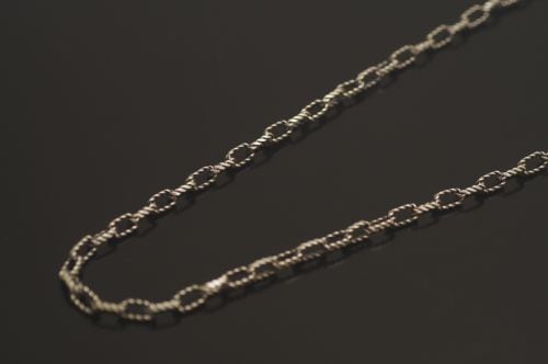 ホピ ハンドメイドシルバーチェーン 75cm ユベット・ロマヴェンテマ作 《NEWデザイン・アズキ》