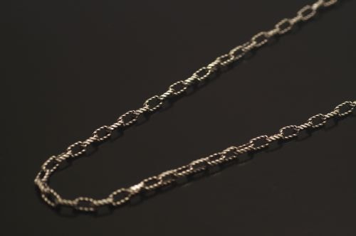 ホピ ハンドメイドシルバーチェーン 60cm ユベット・ロマヴェンテマ作 《NEWデザイン・アズキ》