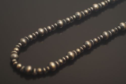 ネイティブチェーン　70cm　《ハンドメイド/コンビネーションビーズ/いぶし調》