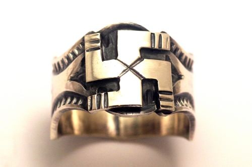 ナバホリング サンシャイン・リーブス作 《スワスティカ/フレッドハーベイスタイル》 30号